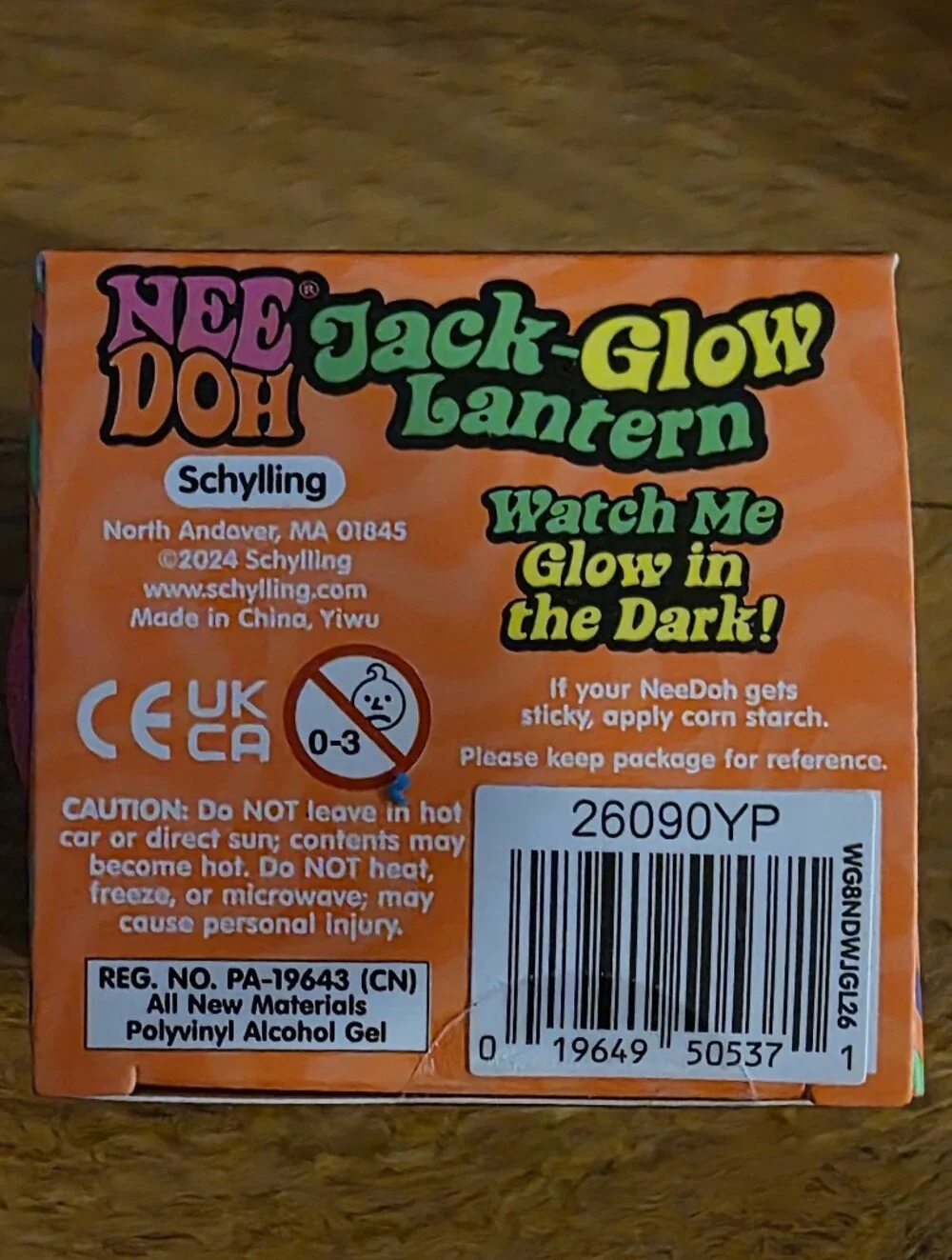 NeeDoh Jack-Glow Lantern Pink Glow In The Dark!!